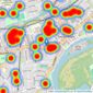 Snellers - Twickenham listings heatmap