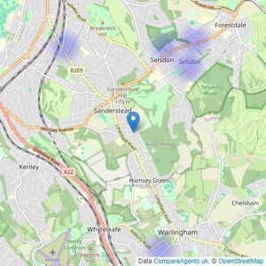 Sold Buy Simon - Covering Sanderstead listings heatmap