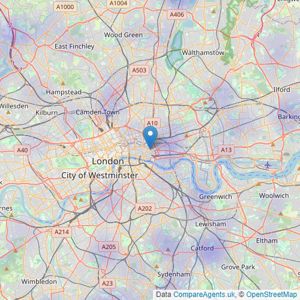 Sold.co.uk - London listings heatmap