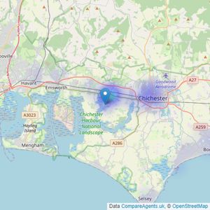 Solomons Estate Agents - Chichester listings heatmap