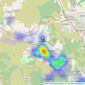 Sophie Hill Estate Agents - Aberdare listings heatmap