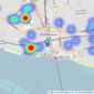 Sorrell - Southend-on-sea listings heatmap