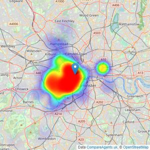 Sotheby's International Realty - London listings heatmap