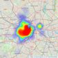 Sotheby's International Realty - London listings heatmap