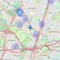 South Manchester Homes - Didsbury listings heatmap