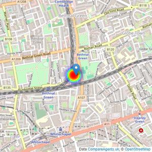 Southern Housing Home Ownership listings heatmap