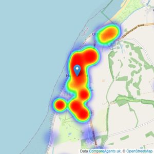 Sowerbys - Hunstanton listings heatmap