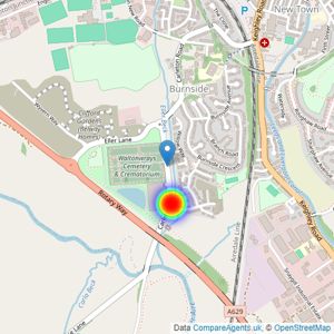 Space Homes listings heatmap