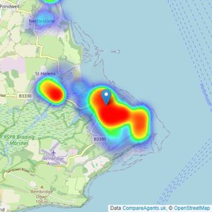 Spence Willard - Bembridge listings heatmap