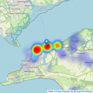 Spence Willard - Yarmouth listings heatmap