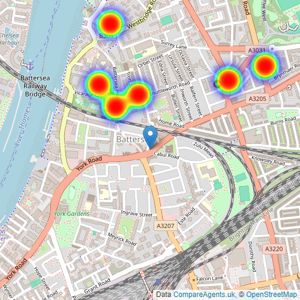 Spencer Giles Property Ltd - London listings heatmap