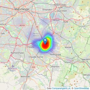 Spencer Harvey - Stockport listings heatmap