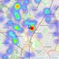 Spencers Estate Agency - Leicester listings heatmap