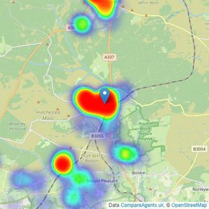 Spencers Of The New Forest - Brockenhurst listings heatmap