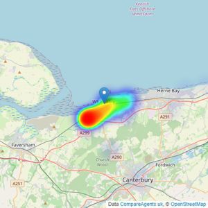 Spiller Brooks Estate Agents - Whitstable listings heatmap