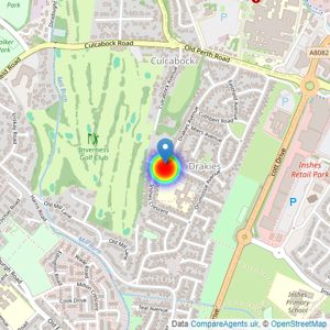 Springfield - North Scotland listings heatmap