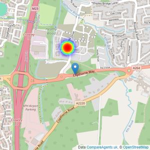 St Modwen Homes listings heatmap