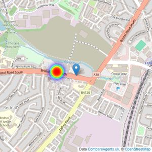 St Modwen Homes listings heatmap