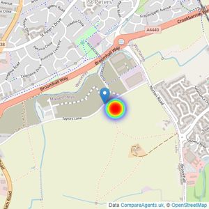 St Modwen Homes listings heatmap