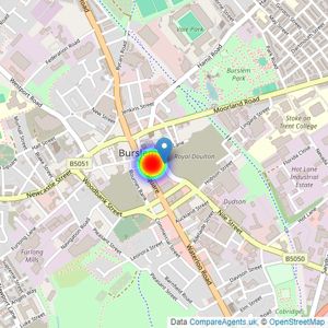 St Modwen Homes listings heatmap