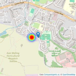 St Modwen Homes listings heatmap