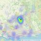 St Quintin Estate Agents - Ferndown listings heatmap