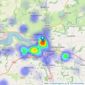 Stags - Barnstaple listings heatmap