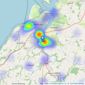 Stags - Bideford listings heatmap