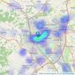 Stags - Exeter listings heatmap