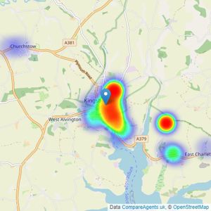 Stags - Kingsbridge listings heatmap