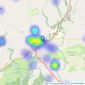 Stags - Tavistock listings heatmap