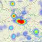 Stags - Totnes listings heatmap