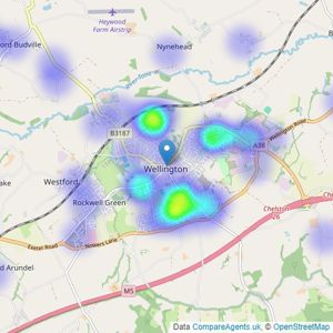 Stags - Wellington listings heatmap