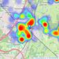 Stanford Estate Agents - Eastleigh listings heatmap