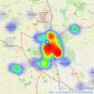 Staniford Grays - Beverley listings heatmap