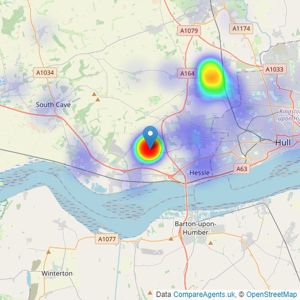 Staniford Grays - Swanland listings heatmap