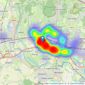 Staples & King - Cippenham listings heatmap