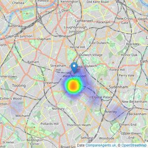 Stapleton Long - West Norwood listings heatmap