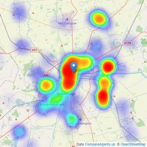 Starkey & Brown - Lincoln listings heatmap