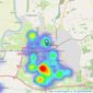 Starkey & Brown - Scunthorpe listings heatmap