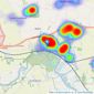 Starkings & Watson - Brundall listings heatmap