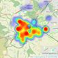 Staves Estate Agents - Dore listings heatmap