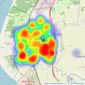 Stephanie Macnab Estate Agents - Formby listings heatmap