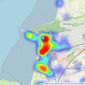 Stephen & Co - Weston-Super-Mare listings heatmap