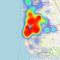 Stephen Tew Estate Agents - Blackpool listings heatmap