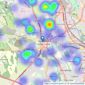 Stephenson Browne Ltd - Newcastle Under Lyme listings heatmap