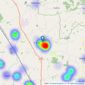 Stephensons - Easingwold listings heatmap