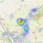 Stephensons - Haxby listings heatmap