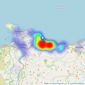 Sterling Estate Agents & Valuers - Colwyn Bay listings heatmap