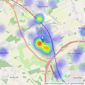 Sterling Estate Agents - Kings Langley, Abbots Langley & Watford listings heatmap